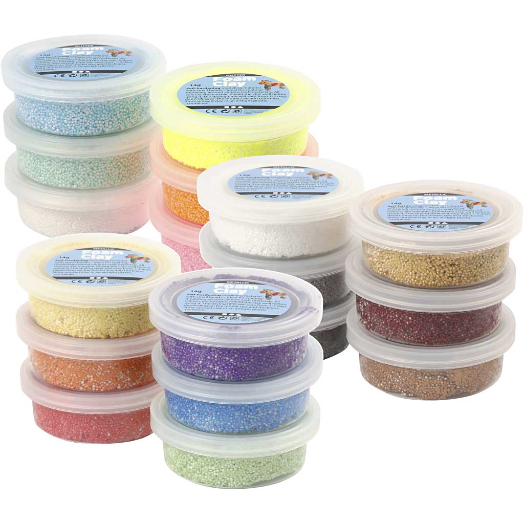 Foam Clay®, verschiedene Farben, 3x30 Box 1 Box