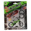 Fingerstunt -Fahrrad mit Accessoires