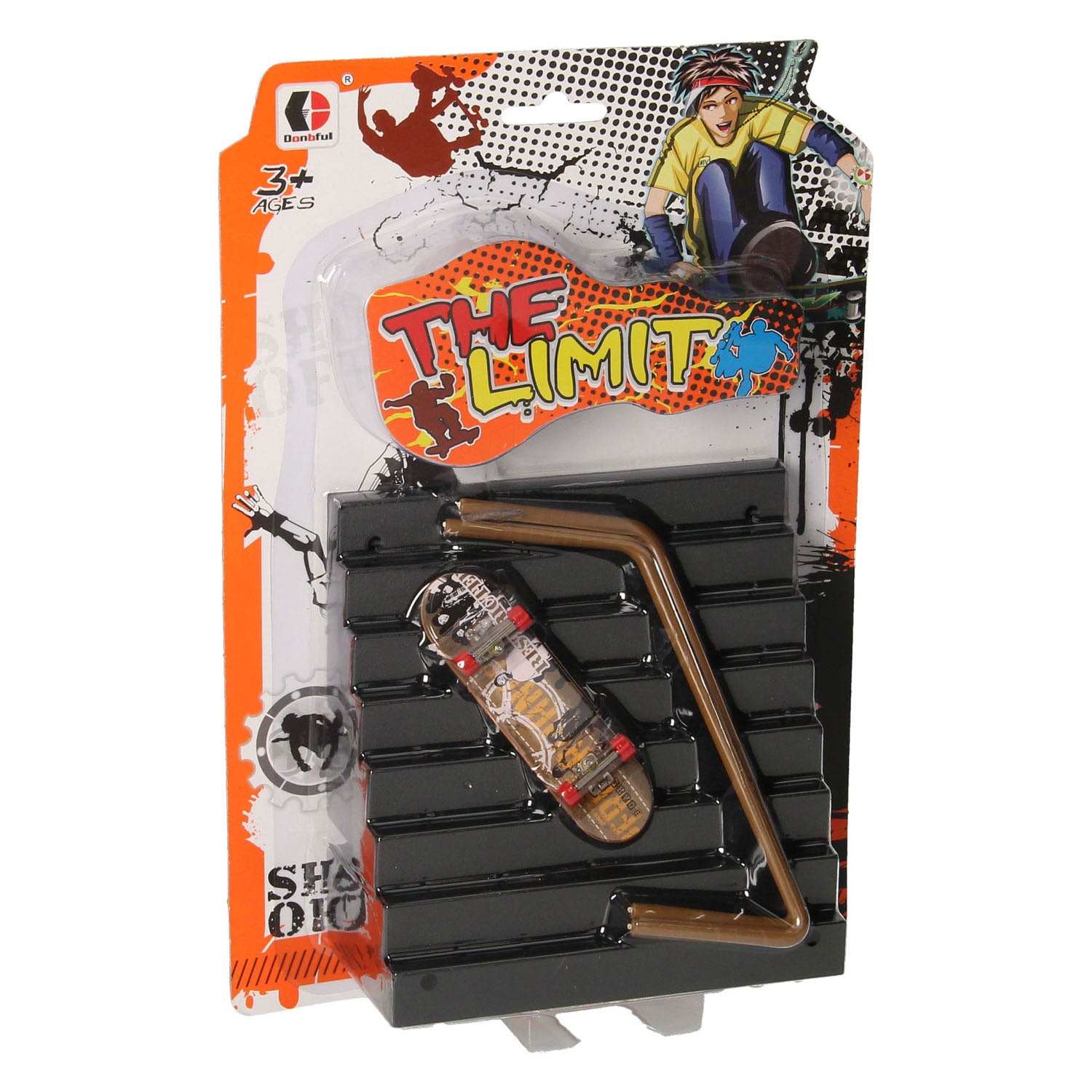 Finger -Skateboard mit Stuntentreppe