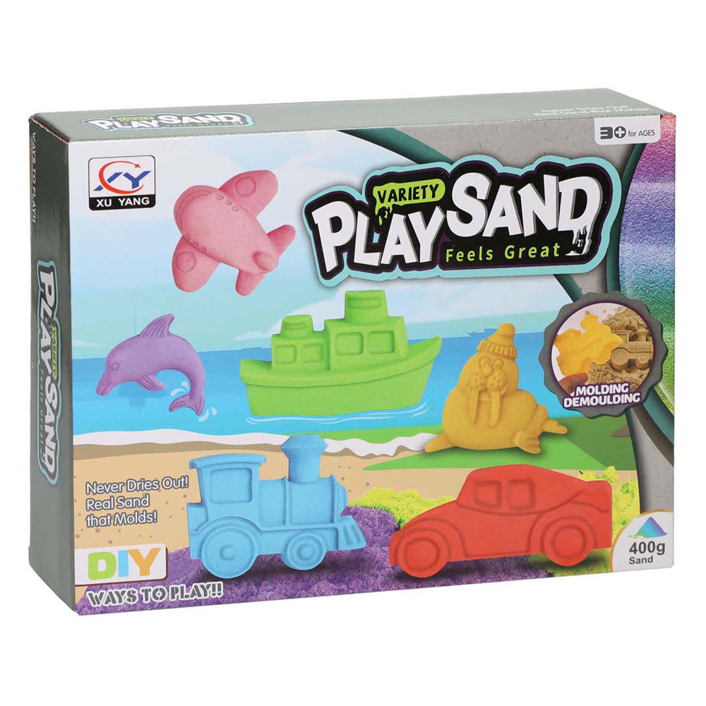 Spielen Sie Sandfahrzeuge und Delfin, 400gr