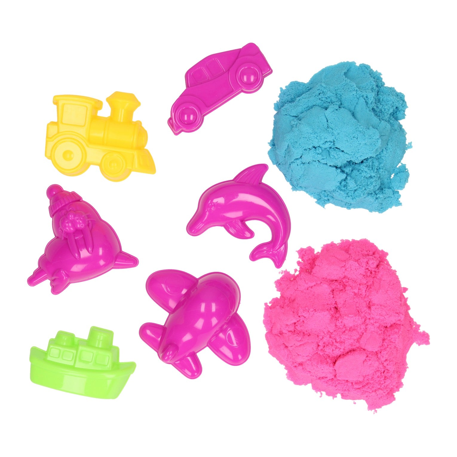 Spielen Sie Sandfahrzeuge und Delfin, 400gr