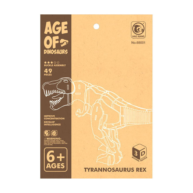Holz-Dino-3D-T-Rex-Bausatz