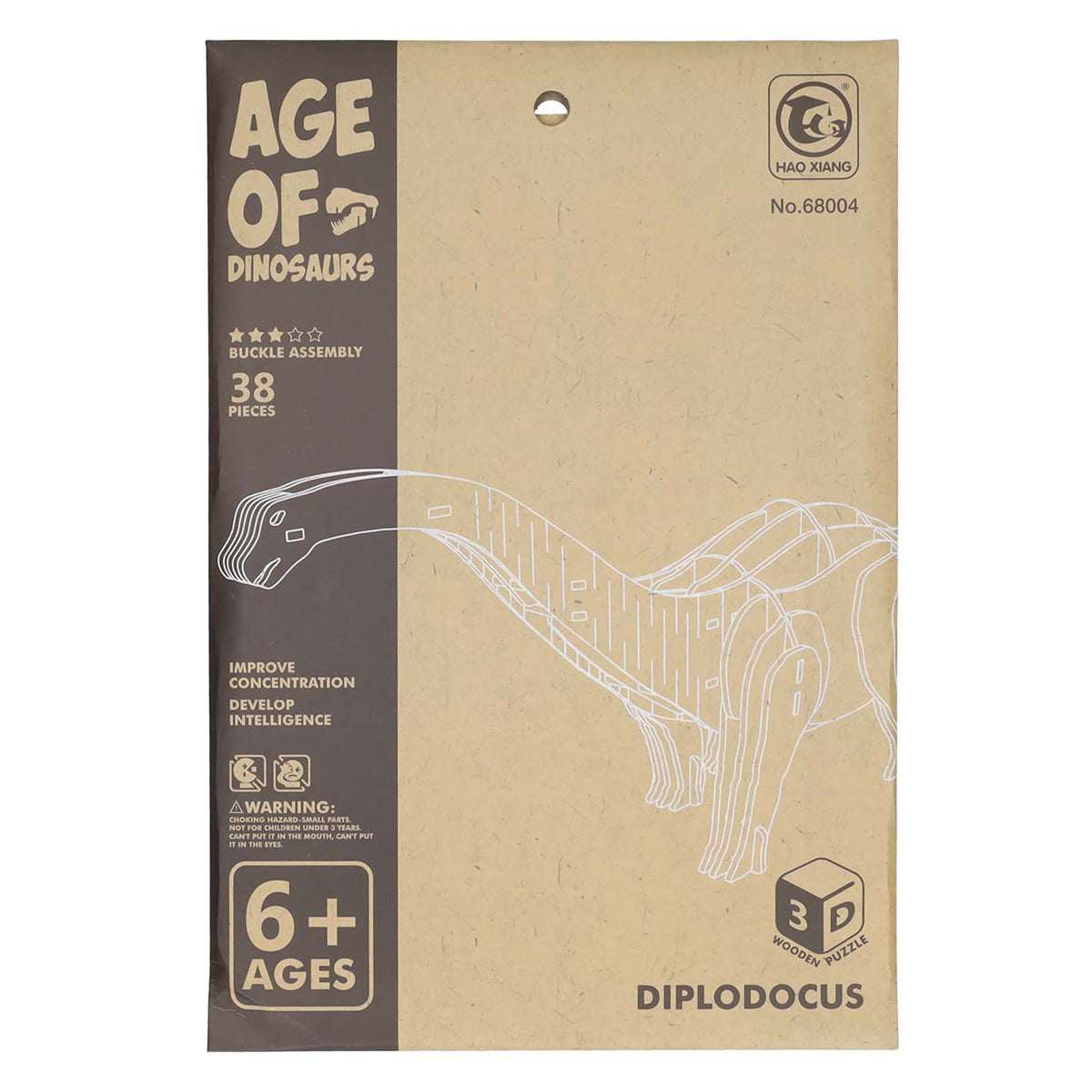 Holzbausatz Dino 3D Diplodocus
