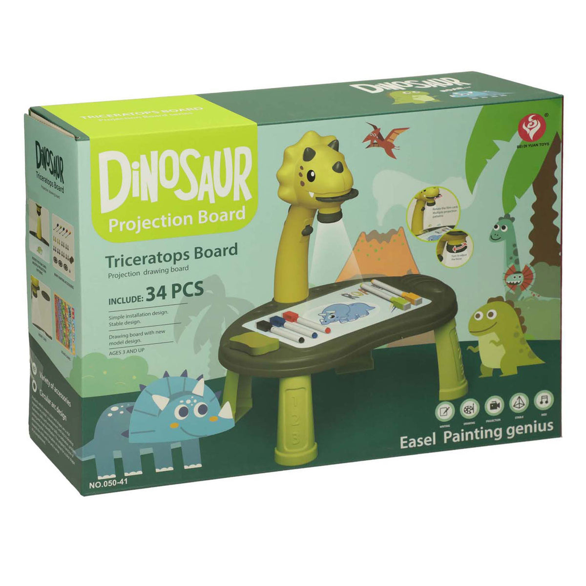 Zeichentisch Dino, 34dlg.