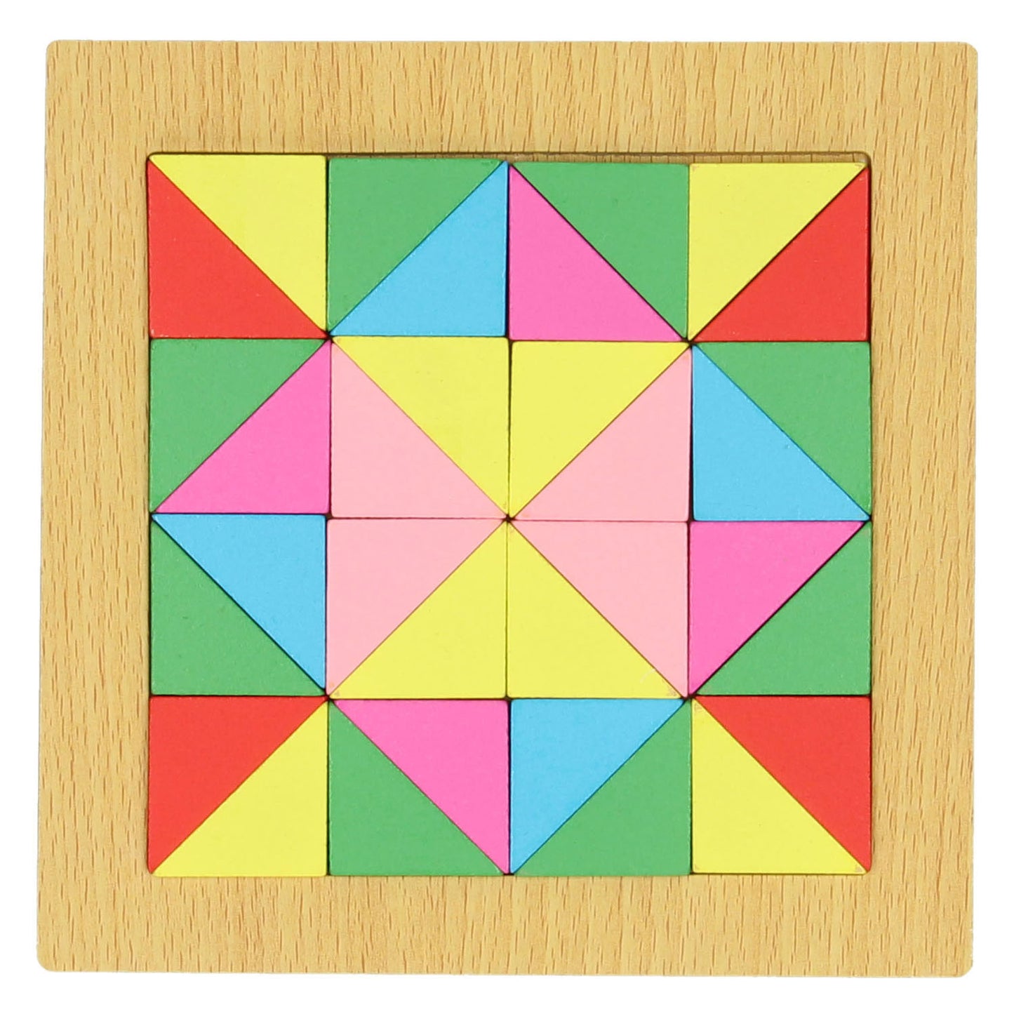 Tangram-Dreiecke aus Holz