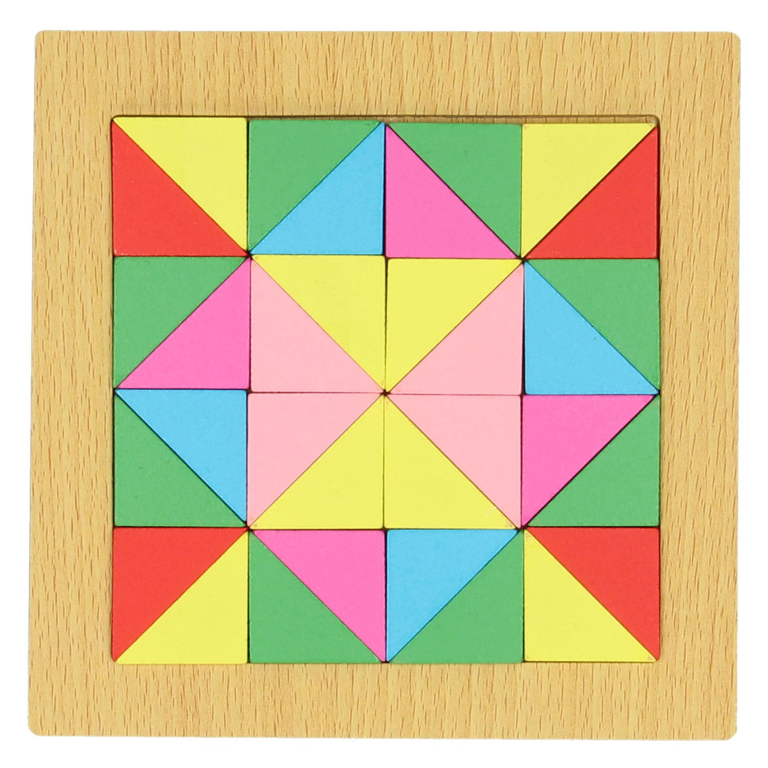 Tangram-Dreiecke aus Holz