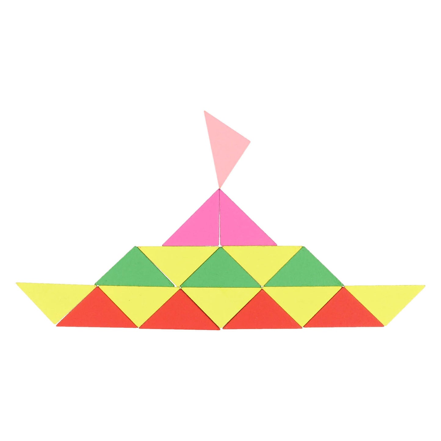 Tangram-Dreiecke aus Holz