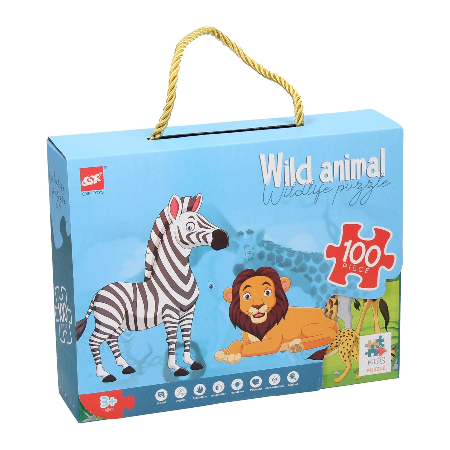 Wildtiere Puzzle, 100..