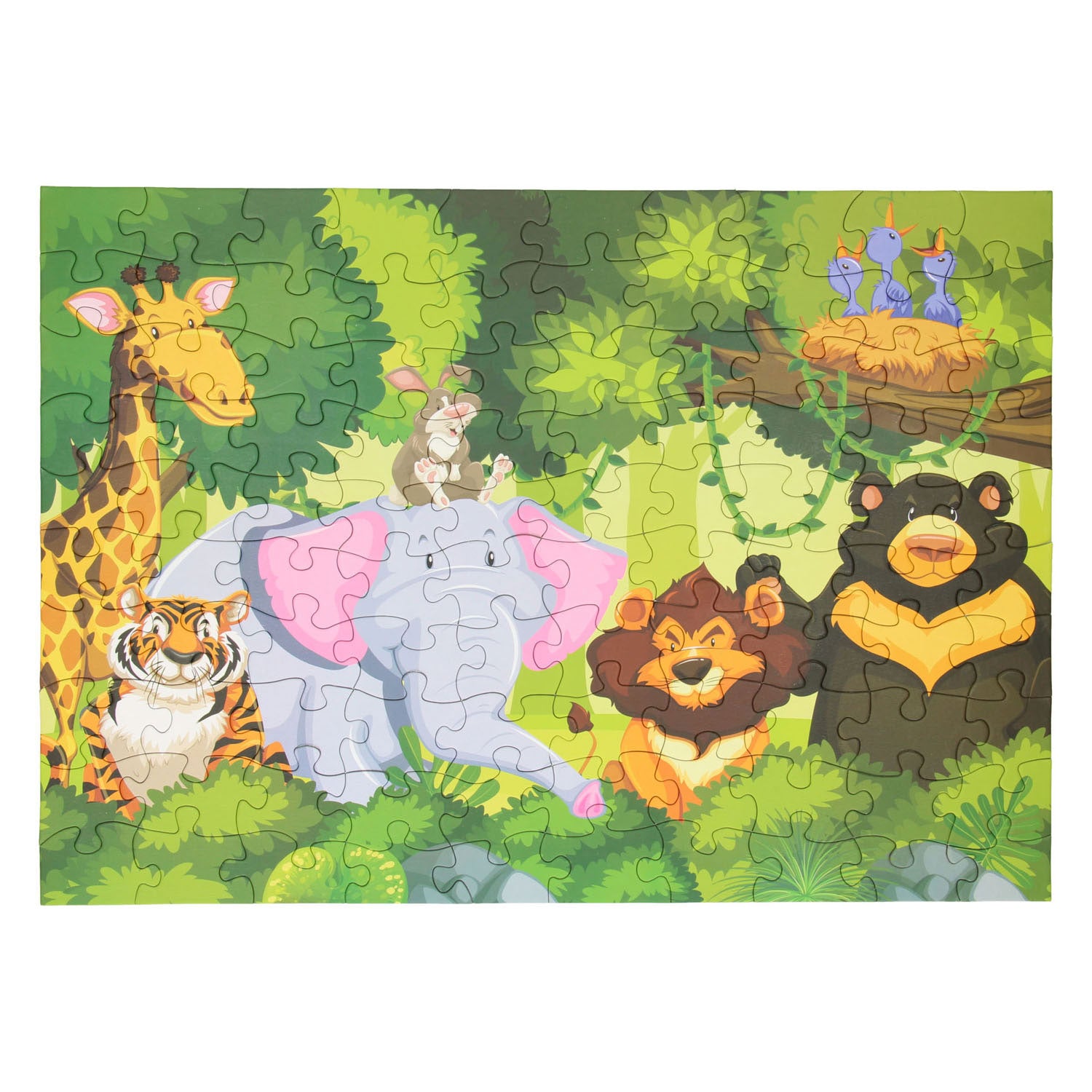 Wildtiere Puzzle, 100..