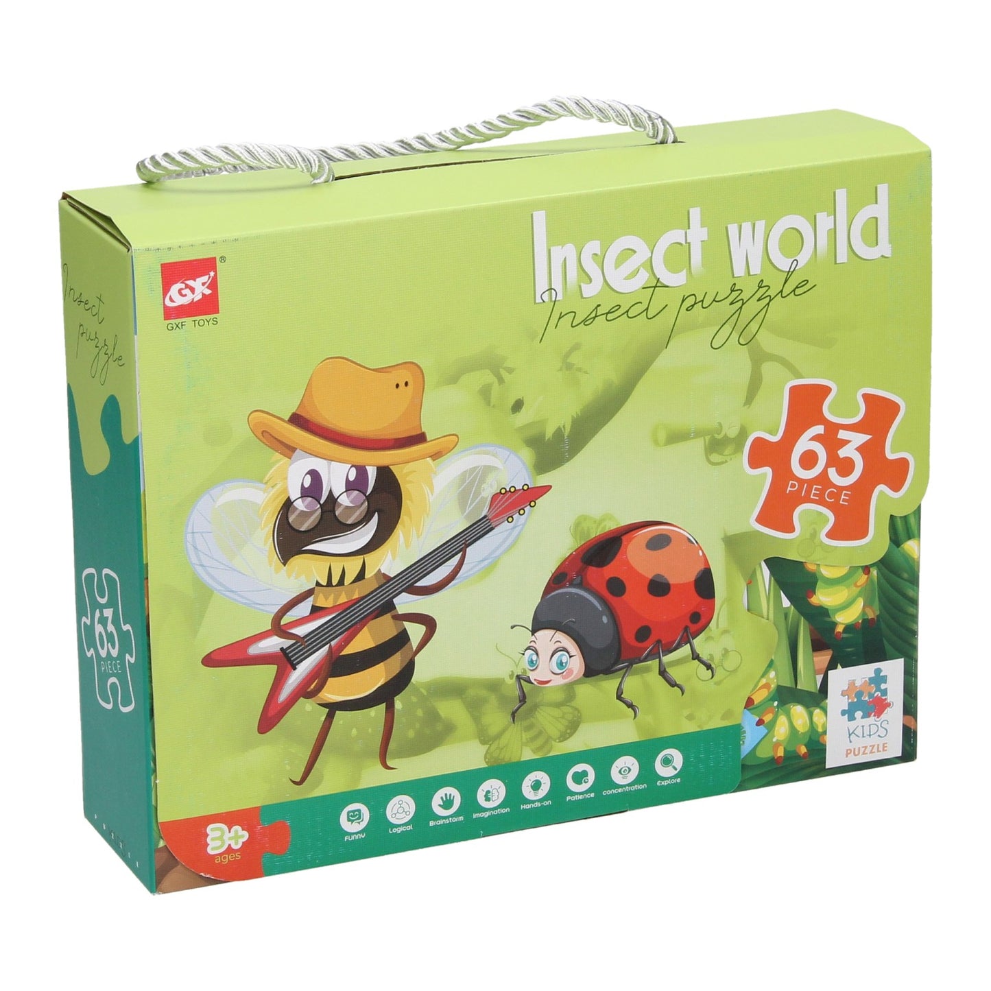 Beinpuzzle Insektenwelt, 63Rst.