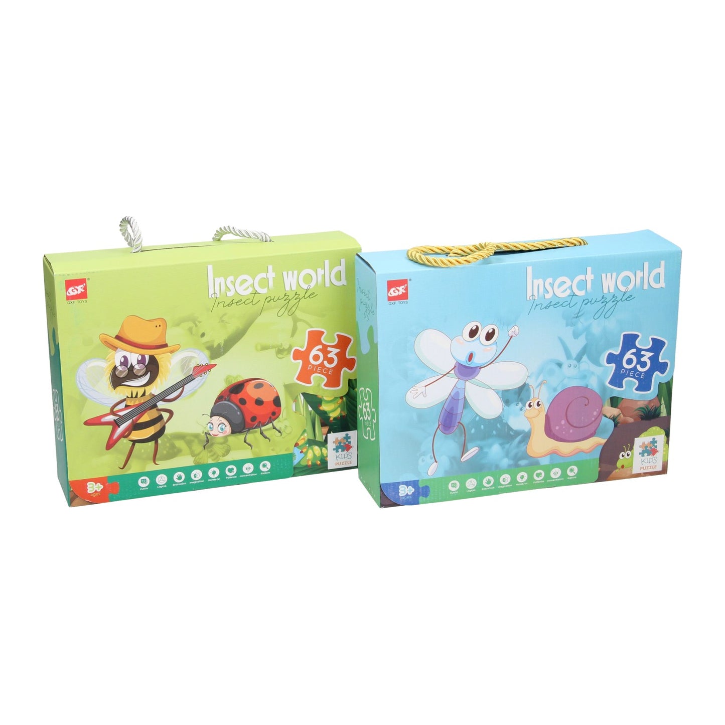 Beinpuzzle Insektenwelt, 63Rst.