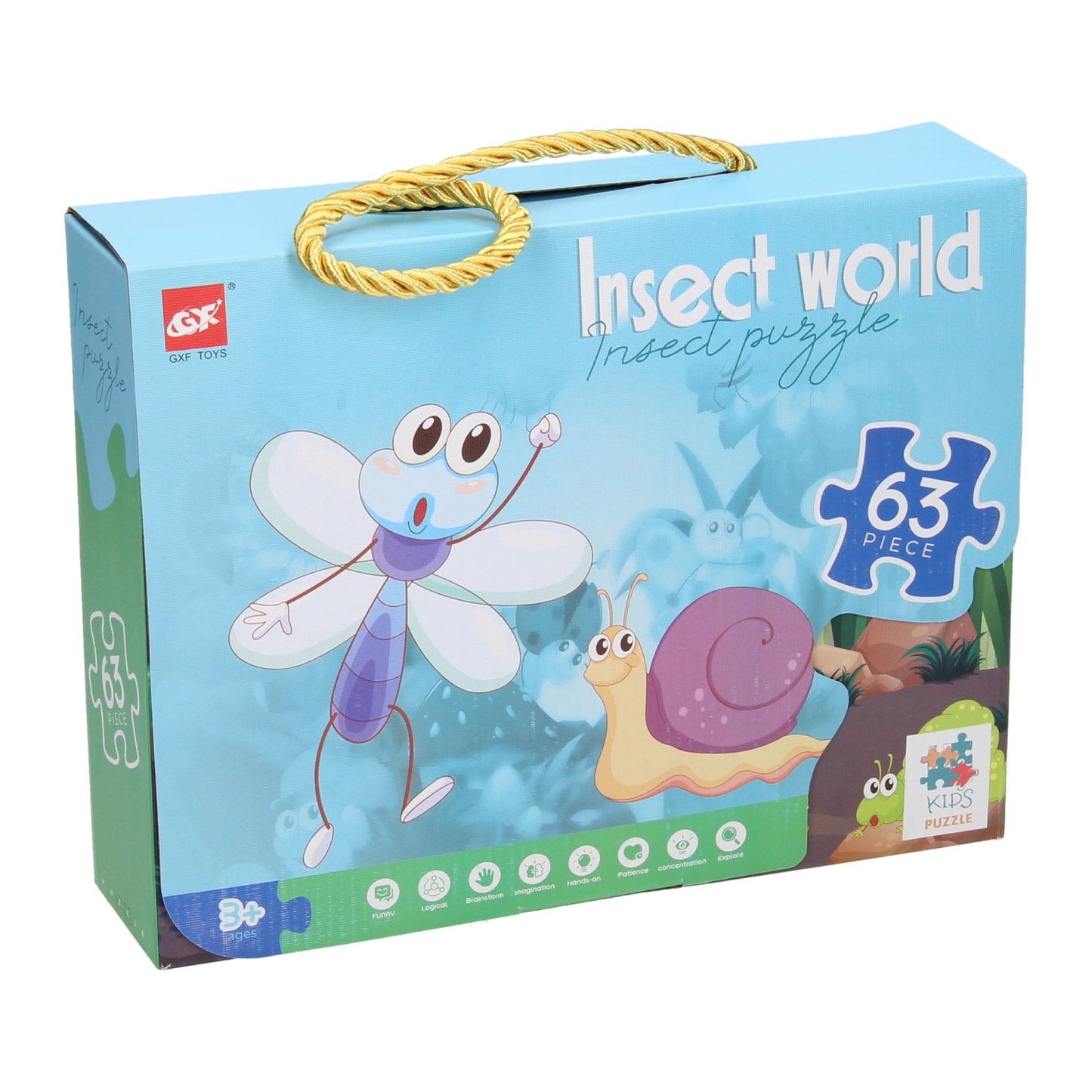Beinpuzzle Insektenwelt, 63Rst.