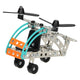 Metallbausatz Hubschrauber, 106 Teile.