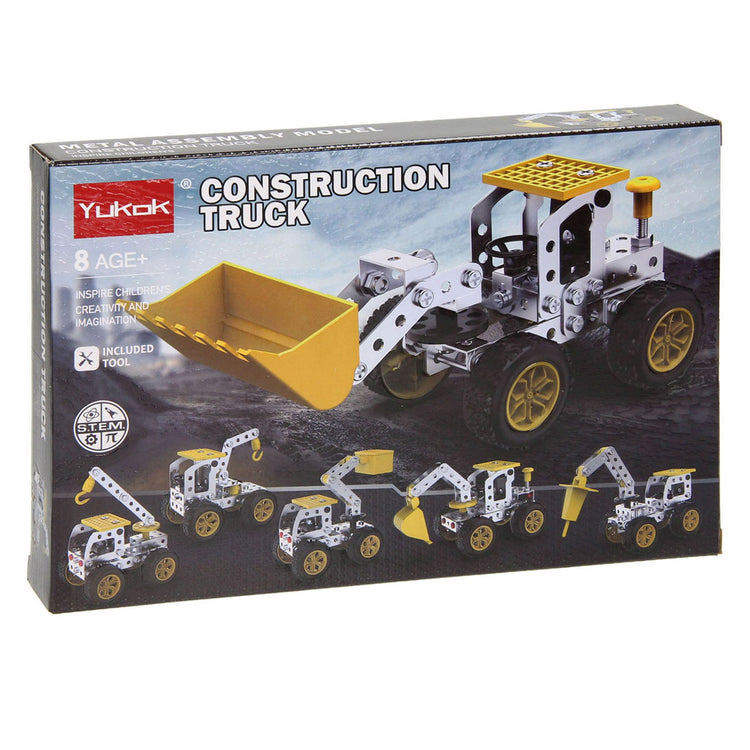 Metallbausatz LKW mit Hubarbeitsbühne, 115 Teile.