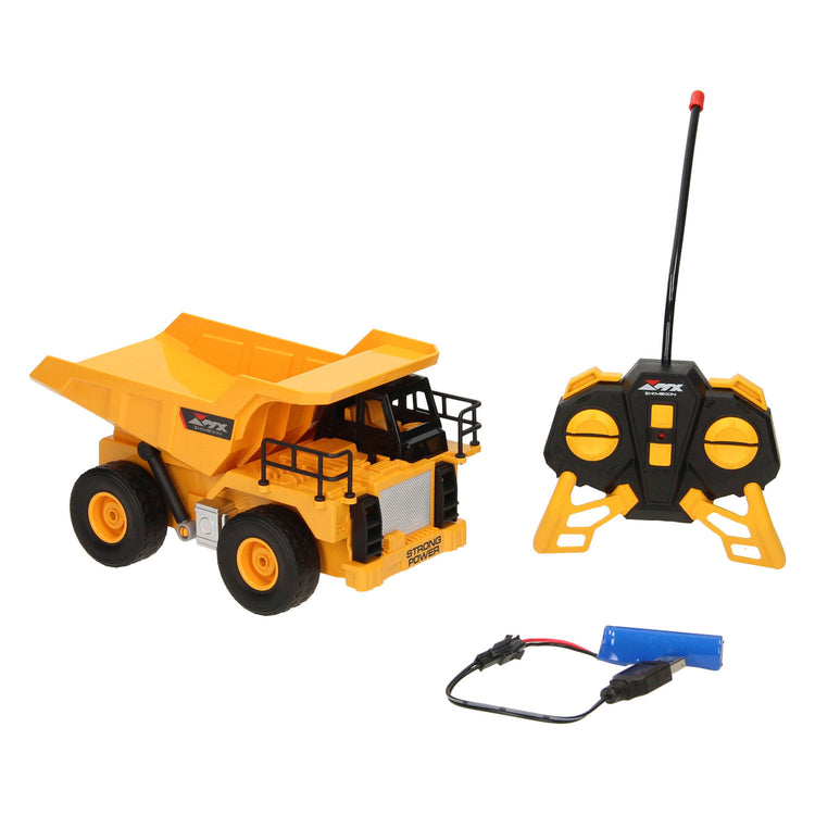 RC-gesteuerter Bau-LKW mit Muldenkipper 1:24