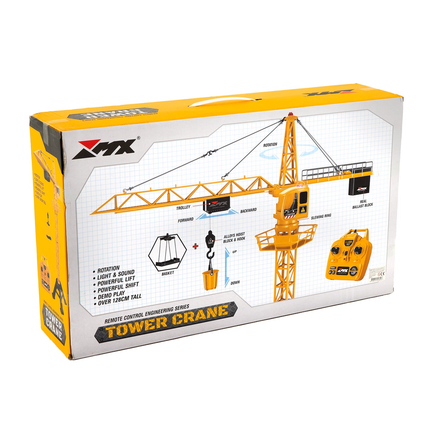 RC -kontrollierter Kran RC, 128 cm