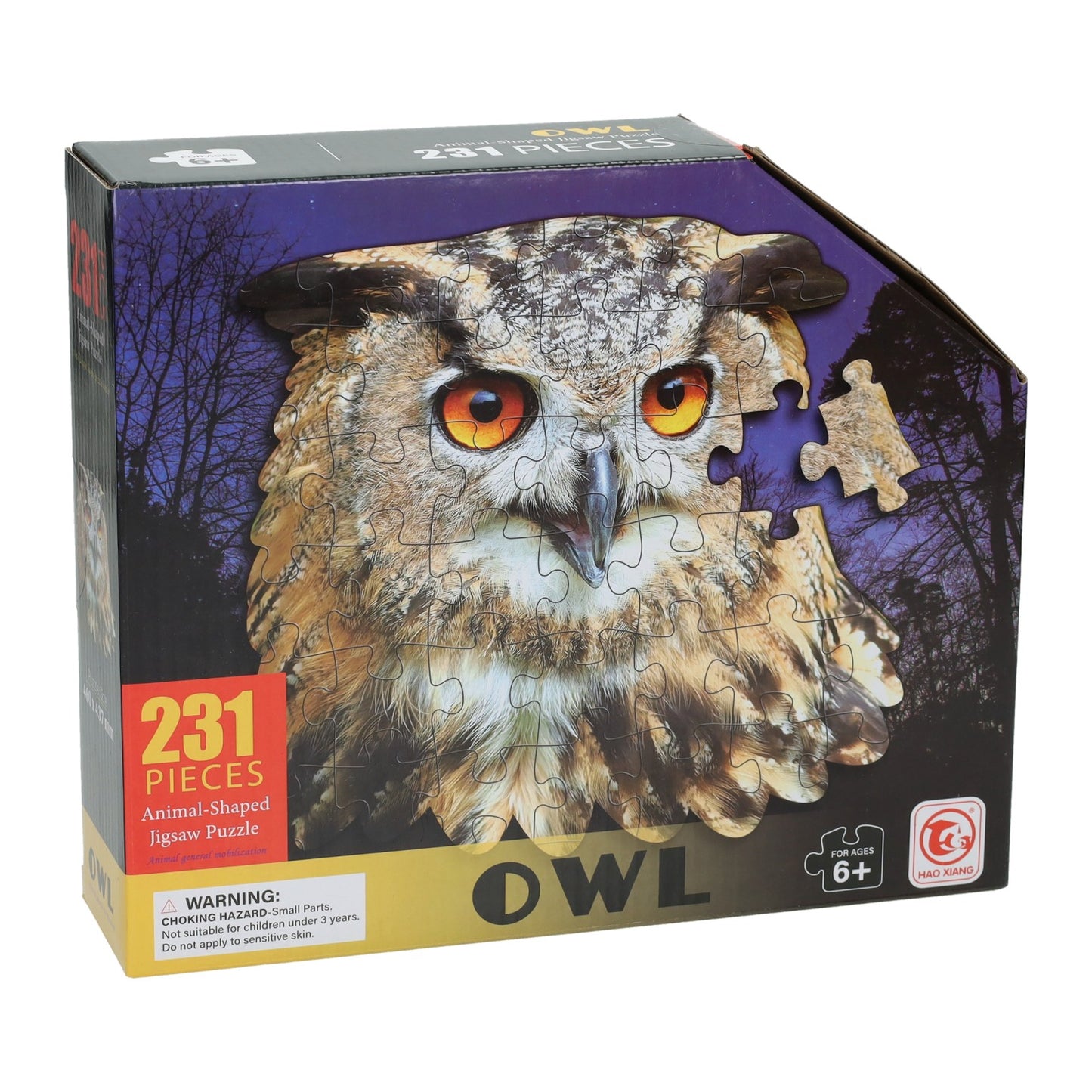 Puzzle Eule - 231 Teile.
