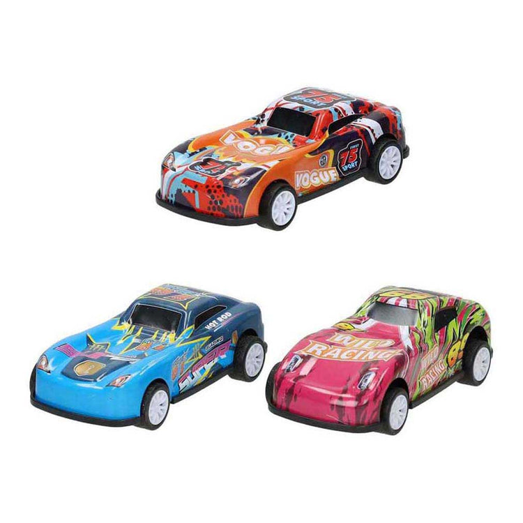 Rennwagen-Backflip-Rückziehset - 3-tlg.
