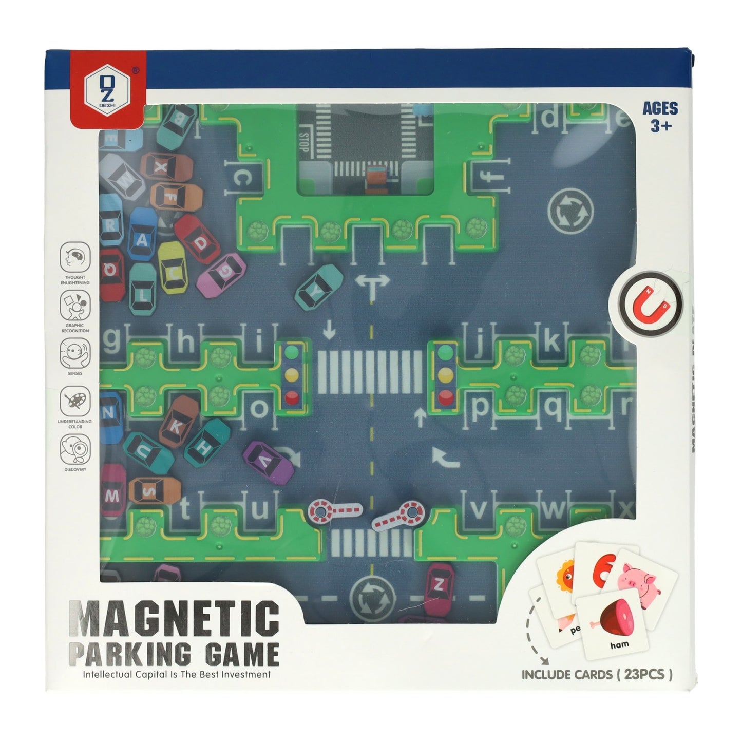 Magnetisches Parkspiel - 49-tlg.