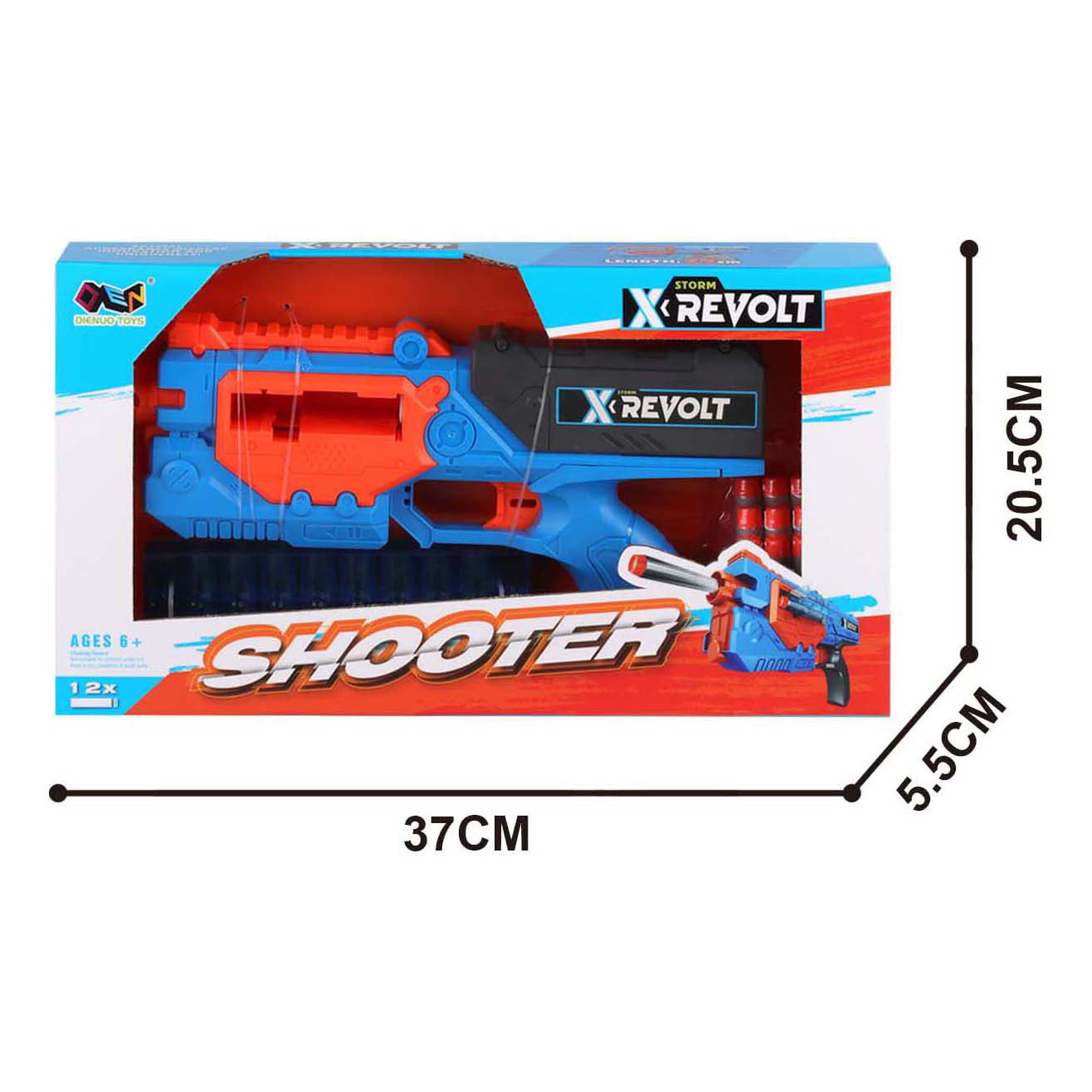 Shooter x Revolt – mit 12 Softpfeilen