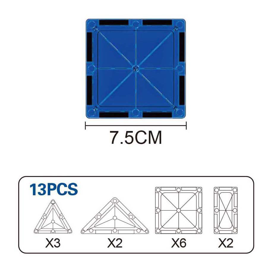 Bausatz Magnetplatten - 13-teilig.