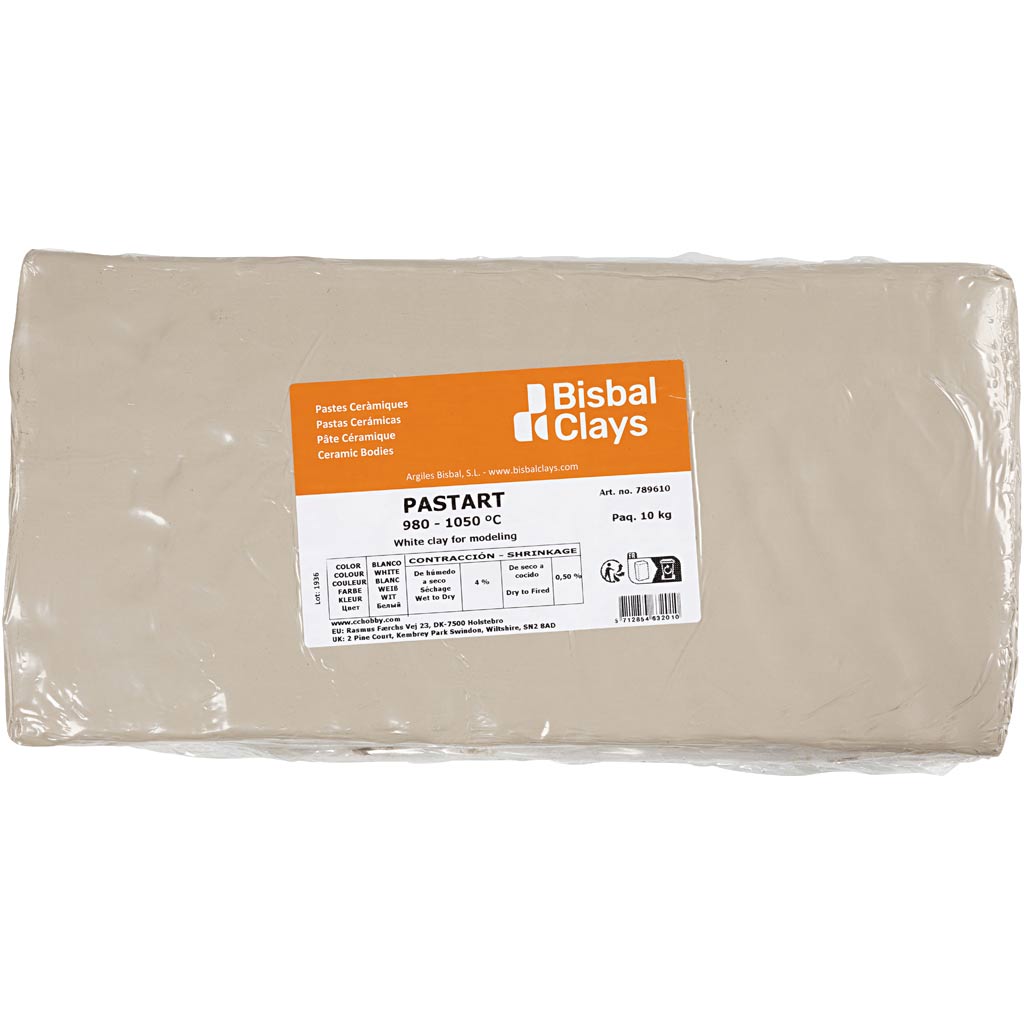 Weißer Ton, 10 kg 1 Karton