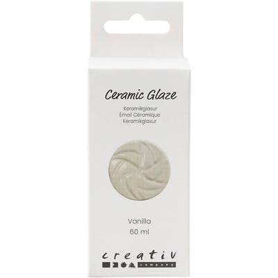Creativ Company Keramikglasur, 984-1101 °C, deckend, Vanille, 60 ml 1 Flasche