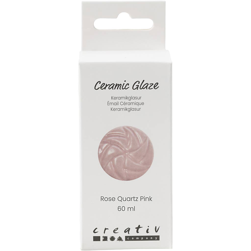 Creativ Company Keramikglasur, 984-1101 °C, deckend, rosa, 60 ml 1 Flasche