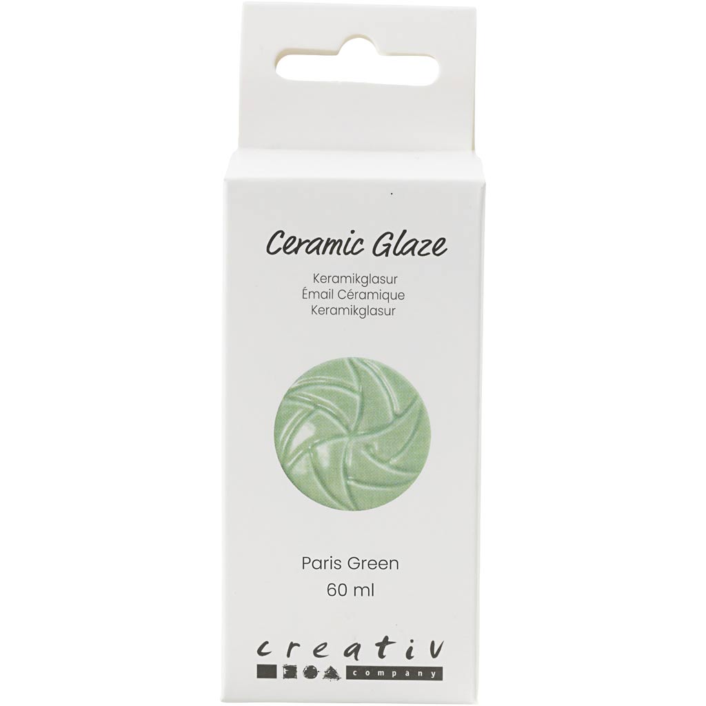 Creativ Company Keramikglasur, 984-1101 °C, deckend, Parisgrün, 60 ml 1 Flasche