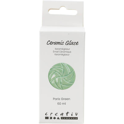 Creativ Company Keramikglasur, 984-1101 °C, deckend, Parisgrün, 60 ml 1 Flasche