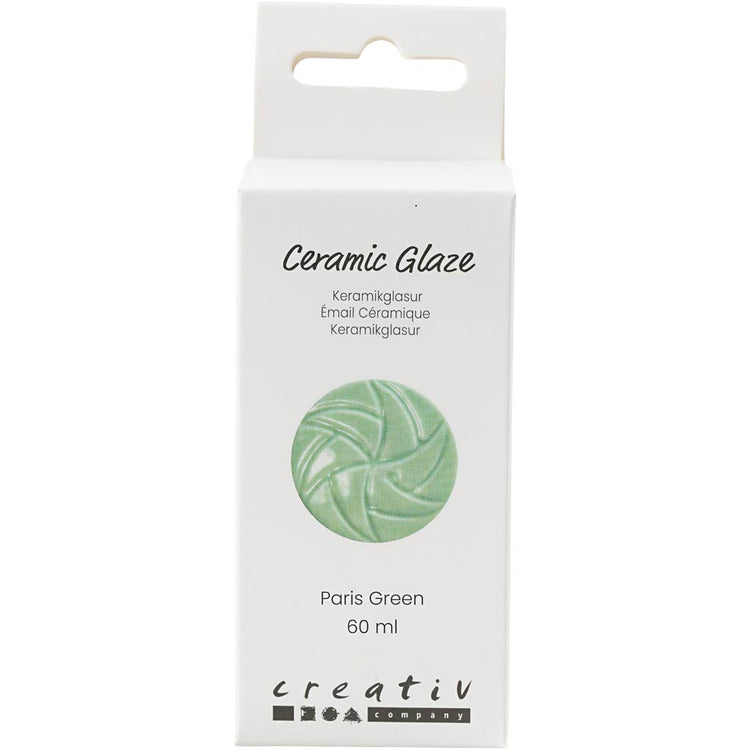 Creativ Company Keramikglasur, 984-1101 °C, deckend, Parisgrün, 60 ml 1 Flasche