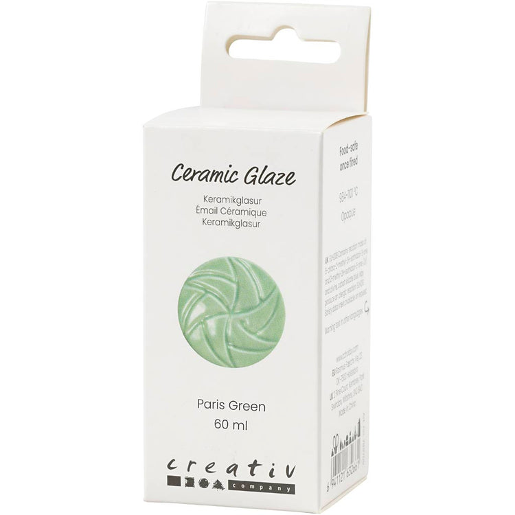 Creativ Company Keramikglasur, 984-1101 °C, deckend, Parisgrün, 60 ml 1 Flasche