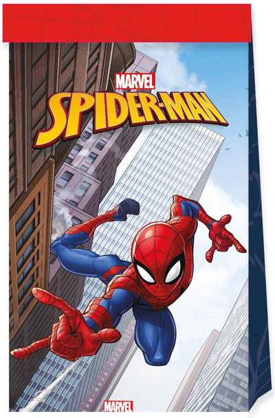 Globos Paper Party Bags FSC Spider-Man, 4st.