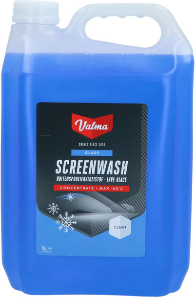 Valma Scheibenwaschflüssigkeit – Frostschutzmittel – Konzentrat – geschützt bis -45 °C – 100 % methanolfrei – Fassungsvermögen 5 Liter