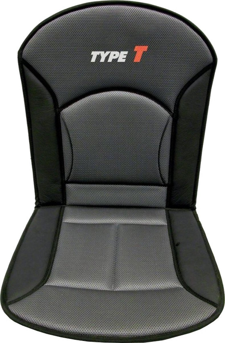Carpoint Stuhlkissen Typ-T 90 x 45 cm schwarz grau