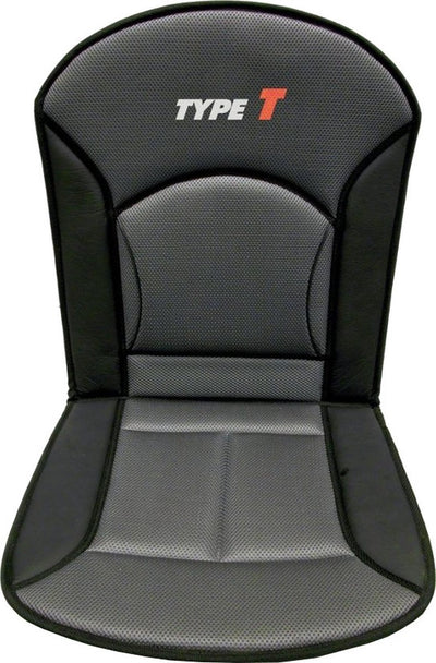Carpoint Stuhlkissen Typ-T 90 x 45 cm schwarz grau