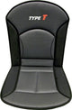 Carpoint Stuhlkissen Typ-T 90 x 45 cm schwarz grau