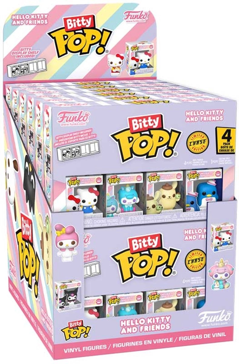 Funko Bitty Pop Sanrio Spielzeugfiguren 4er-Pack Sammelfiguren.