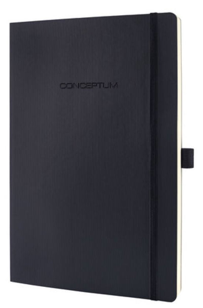 Sigel Notizbuch – Conceptum Pure – A4 – Softcover – Schwarz – 194 Seiten – 80 Gramm – Linie – SI-CO311