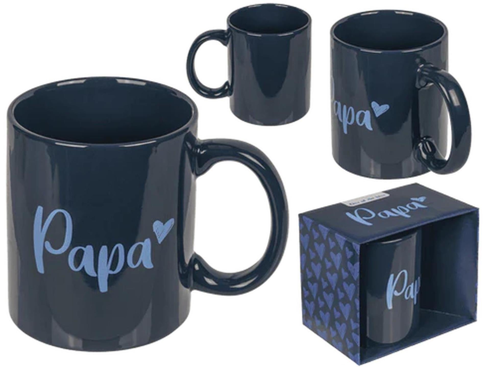 Out of the Blue Becher Papa blau 320ml ø8xh10cm