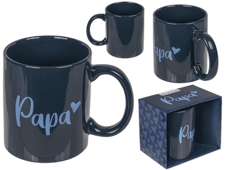 Out of the Blue Becher Papa blau 320ml ø8xh10cm