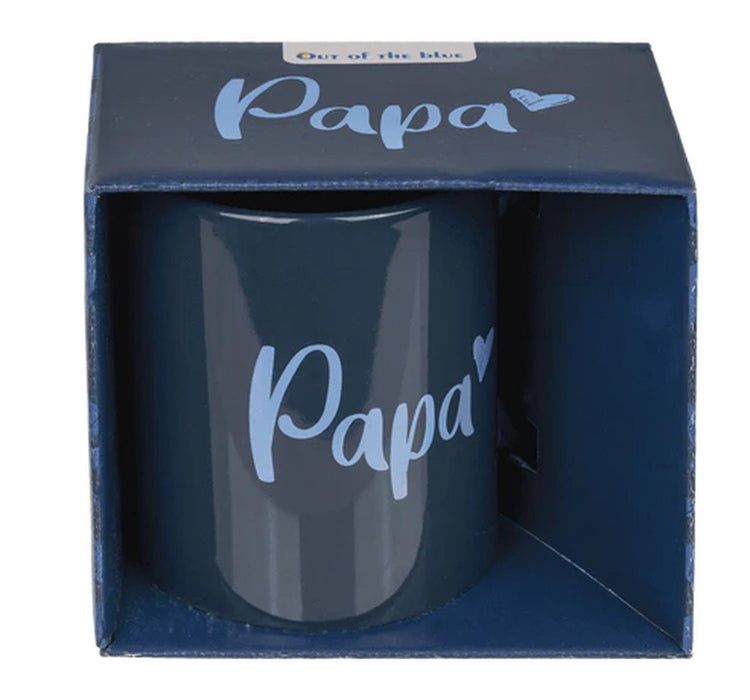 Out of the Blue Becher Papa blau 320ml ø8xh10cm