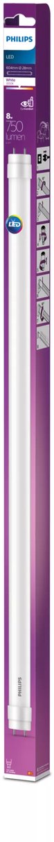 Philips LED-Leuchtstoffröhre T8 – 8 W – G13 – warmweißes Licht – 600 mm
