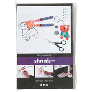 Creativ Company Schrumpffolienblätter, Blatt 20x30 cm, Stärke 0,3 mm, transparent glänzend, 100 Blatt 1 Karton - afbeelding 2