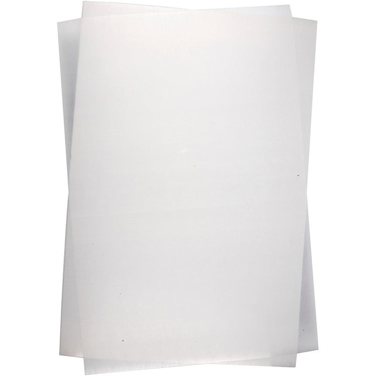 Creativ Company Schrumpffolienblätter, Blatt 20x30 cm, Stärke 0,3 mm, transparent glänzend, 100 Blatt 1 Karton