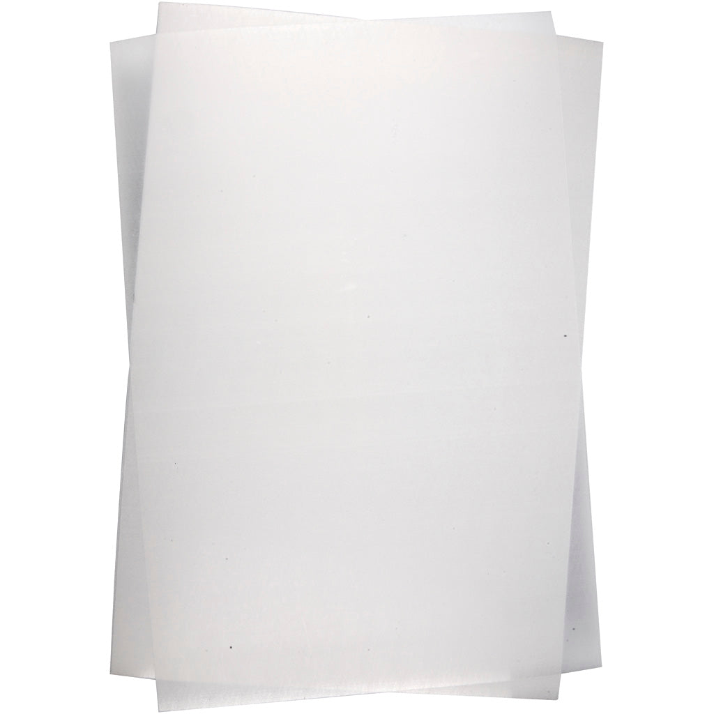 Creativ Company Schrumpffolienblätter, Blatt 20x30 cm, Stärke 0,3 mm, matttransparent, 100 Blatt 1 Karton
