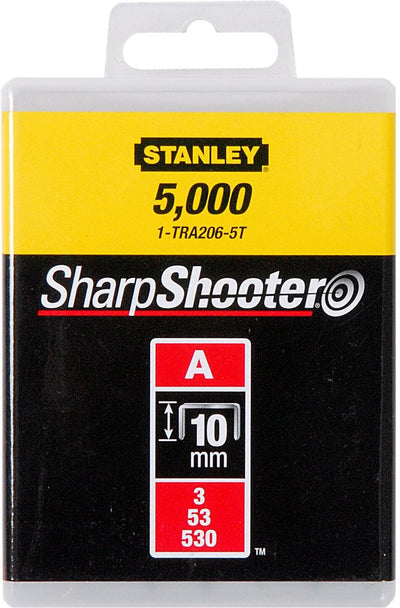 Stanley Handwerkzeuge Heftklammern 10 mm Typ A – 5000 Stück – 1-tra206-5t