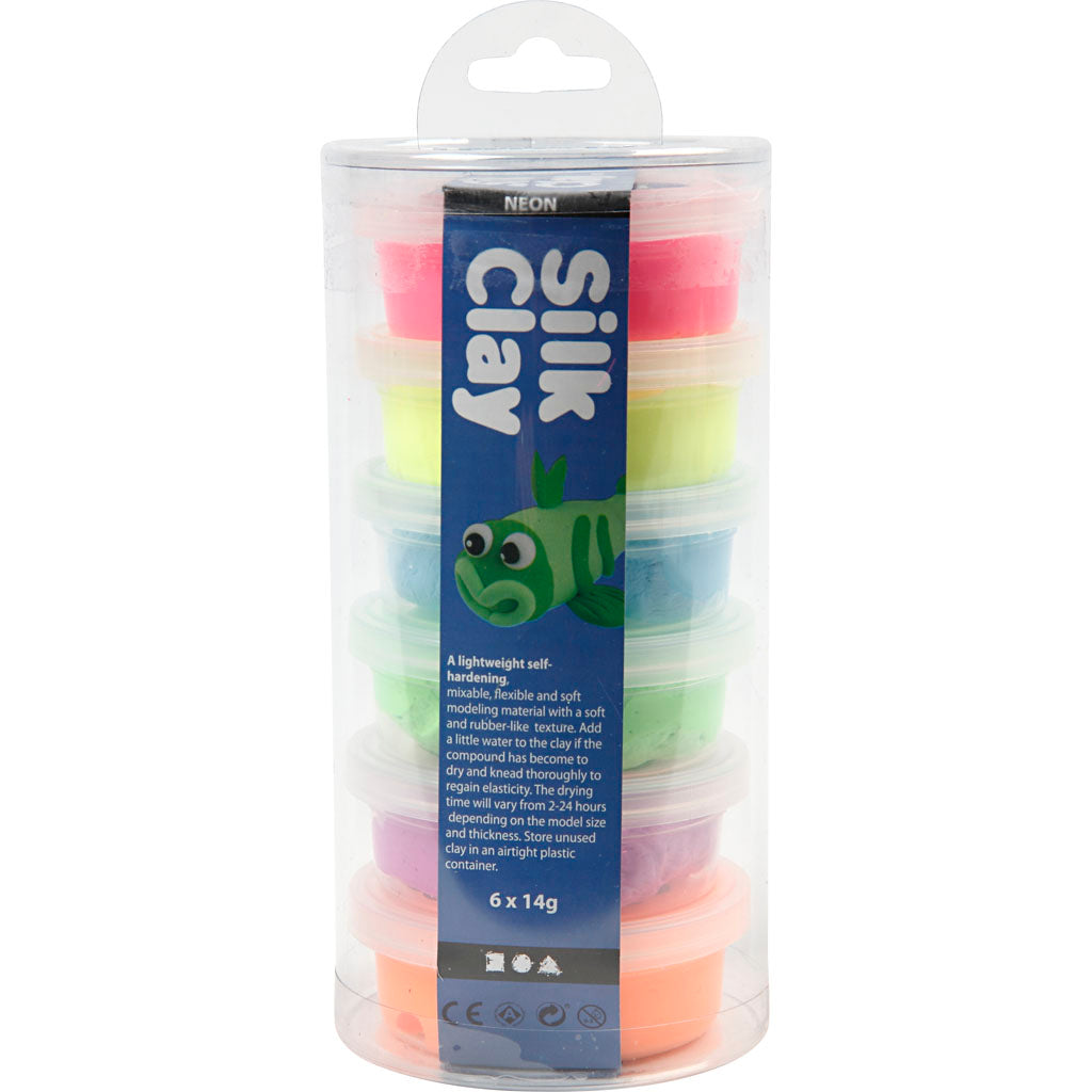 Seidenton -Neonfarben, 6x14gr.