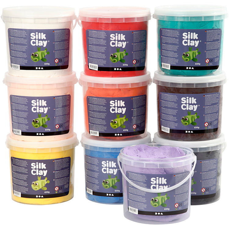 Silk Clay ®, verschiedene Farben, 10x650 gr 1 Box