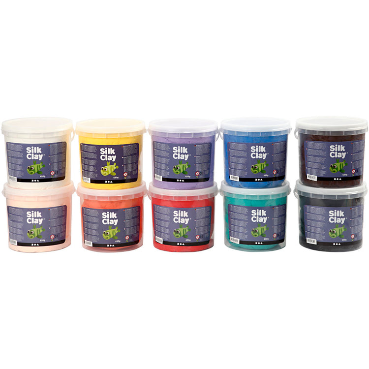 Silk Clay ®, verschiedene Farben, 10x650 gr 1 Box